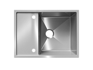 Мойка ULGRAN STEEL 680 Х 500, цвет «брашированная сталь» (US 680-001)