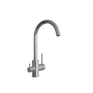 Смеситель для кухни с подключением фильтра Florentina КЛИО 333.35Н.2113.900, нержавеющая сталь