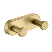 Крючок для полотенец Raglo R300.052.03 двойной,сатин золотой