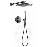 Душевая система встраиваемая FILARETE Roun FL1023BG, графит