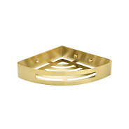 Полка угловая одноэтажная Fixsen Hotel, золото-сатин FX-31003L