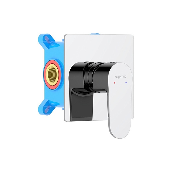 Смеситель для душа (внешняя и скрытая часть) AQUATEK ОБЕРОН, хром AQ1266CR