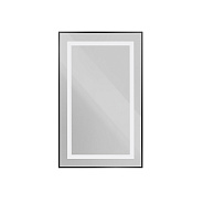 Зеркало в алюминиевой раме со встроенным светильником BelBagno Kraft 500 х 32 х 800 (SPC-KRAFT-500-800-SENS-NERO)