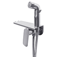 Гигиенический душ со смесителем встраиваемый с полкой ESKO SMHMX, хром