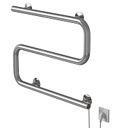 Полотенцесушитель MIXLINE СВОБОДА S-обр/симпл s 40x60 (кнопочный выкл, 146 Вт) ХРОМ (556796)