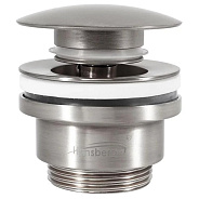 Донный клапан для раковины Hansberge H107NK, никель