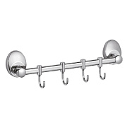 Планка с крючками для полотенец D-Lin D201855-4, хром