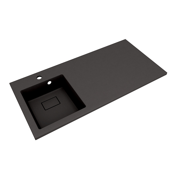 Раковина Florentina Аванти 100 см 10.310.0L100.302, антрацит