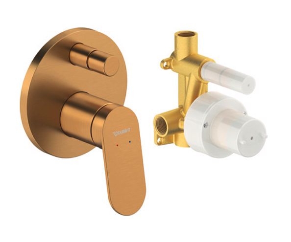 Смеситель для душа Duravit на 2 потребителя, бронза брашированная (WA4210008C04)