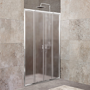 Душевая дверь BelBagno Unique 150x190 см, прямоугольная, хром (UNIQUE-BF-2-150/180-P-Cr)