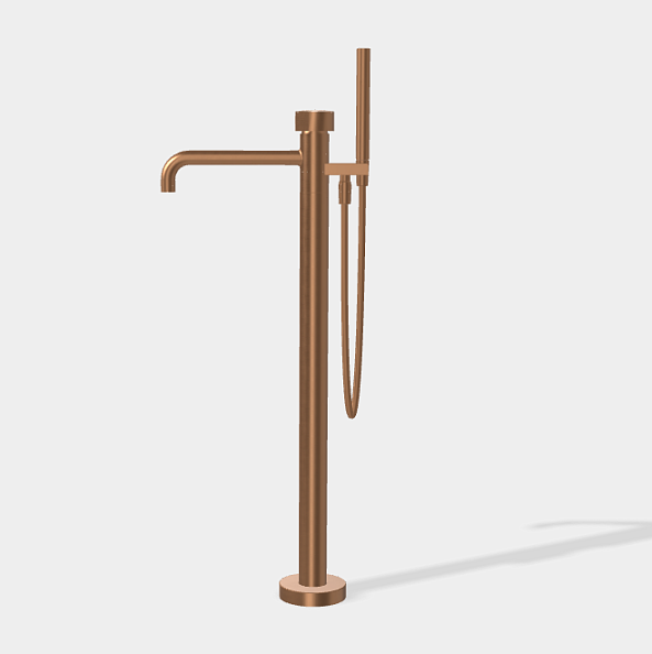 Смеситель для ванны и душа Fima Carlo Frattini So, бронза брашированная янтарная (F3184/4NZS)