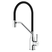 Смеситель для кухни с гибким изливом и режимом душ FRAP F4497, хром