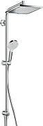 Душевая система Hansgrohe Crometta Е 240 1jet Showerpipe Reno Ecosmart хром (27289000)