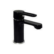 Смеситель Славен для умывальника с литым изливом, черный (СЛ-ОД-Т1Ч)