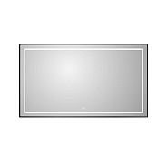 Зеркало в алюминиевой раме со встроенным светильником, и подогревом BelBagno Kraft 1400 х 32 х 800 (SPC-KRAFT-1400-800-LED-TCH-WARM-NERO)
