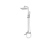 Душевая стойка BelBagno Acqua, хром (ACQUA-VSCM-CRM)