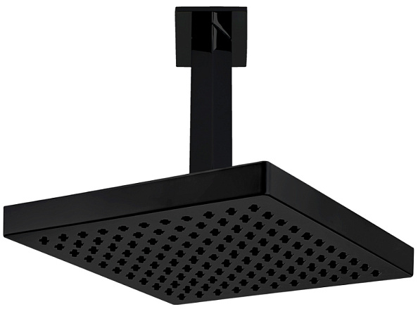 Квадратный E.C.A. TIERA верхний душ 200x200мм матовый черный 102145032C1EX