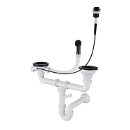 Сифон для кухонной мойки Rivelato 13G14PB4-P2A, черный