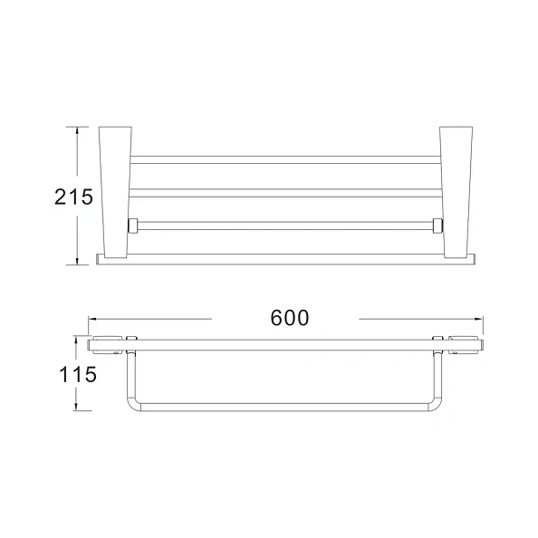 Полка для полотенец Shevanik SG5708C, белый