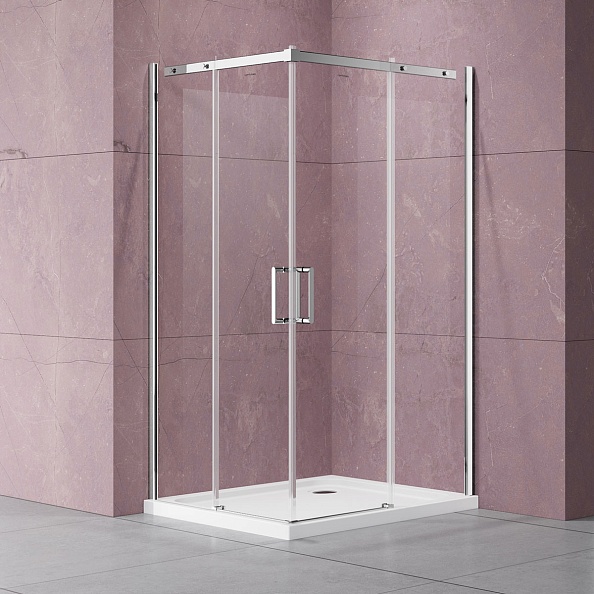 Душевой уголок Vincea Dice (VSS-4D100CL) 1000х1000 мм, хром, стекло прозрачное