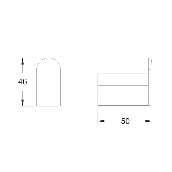 Крючок для ванной комнаты Rose RG1711H, черный