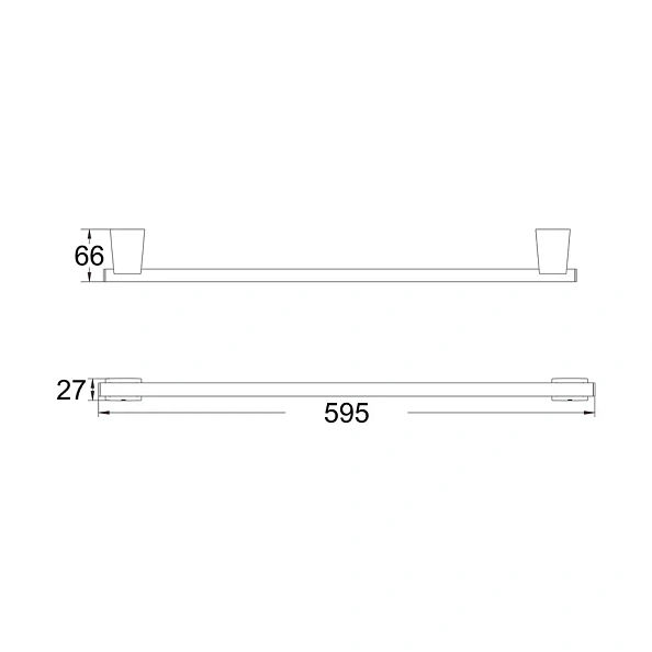 Полотенцедержатель Shevanik SG5717H, черный