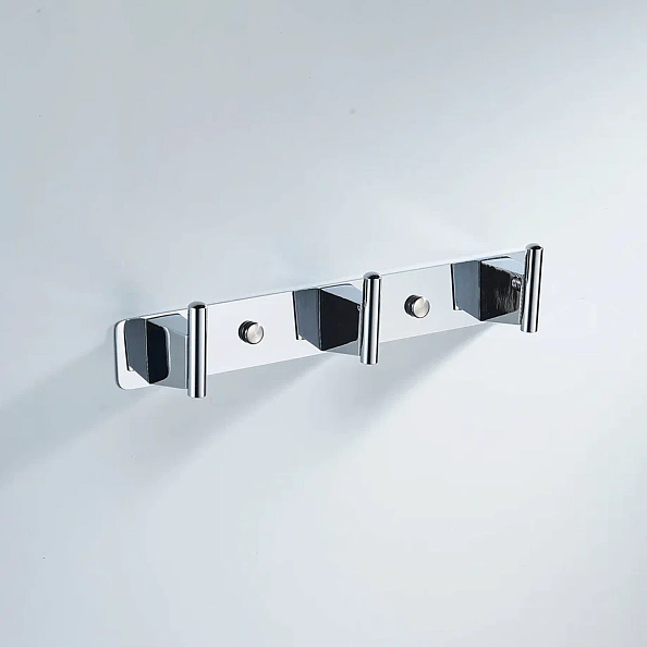 Планка с 3 крючками Shevanik SG5731, хром