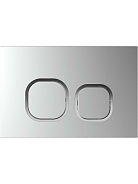 KDI-0000058(BC) Панель смыва Хром матовый ободок хром (клавиши квадрат), 162*244 мм