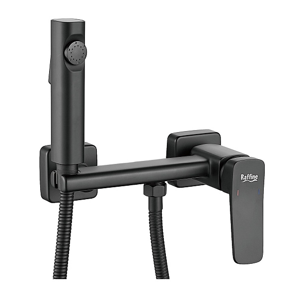 Гигиенический душ со смесителем Raffine F0599H-1, черный