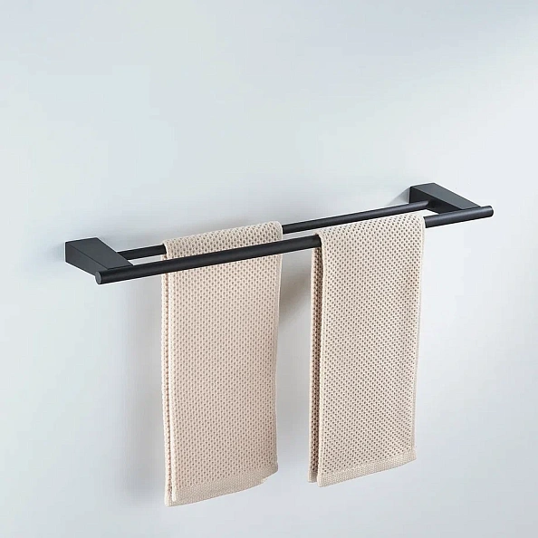 Полотенцедержатель двойной Shevanik SG5727H, черный