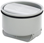 583255 "сухой" затвор для трапов: с гидрозатвором; для решеток диаметром 100 мм.; пласт/серый