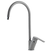 Смеситель для кухни GranFest 5023, серый