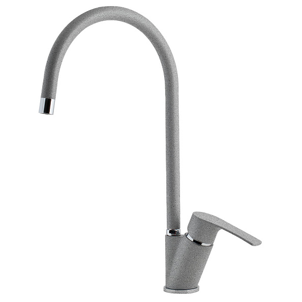 Смеситель для кухни GranFest 5023, серый