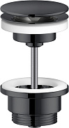 AV00110/11FLP сливное устройство (push-open), глянцевый черный