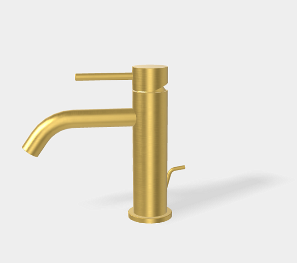 Смеситель для раковины Fima Carlo Frattini Spillo Up, золото брашированное (F3031XSOS.1)