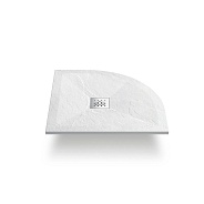 Поддон для душа из искусственного камня Vincea (VST-4SQ9012W-L), 1200х900х25 мм, белый матовый, левый