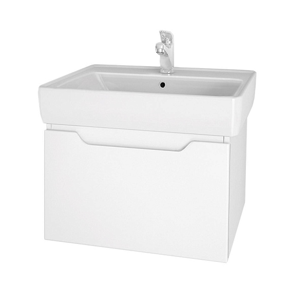 Тумба под раковину подвесная Dreja Tiny 60 см, белый