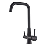 Смеситель для кухни с подключением фильтра Shevanik S528H, черный