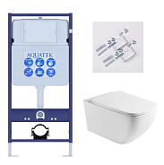 SET AQUATEK МЕДЕЯ T (рама AQUATEK Standard INS-0000012 + крепеж KKI-0000002 +унитаз AQ1537T-00 МЕДЕЯ Унитаз подвесной, с тонким сиденьем soft-close)
