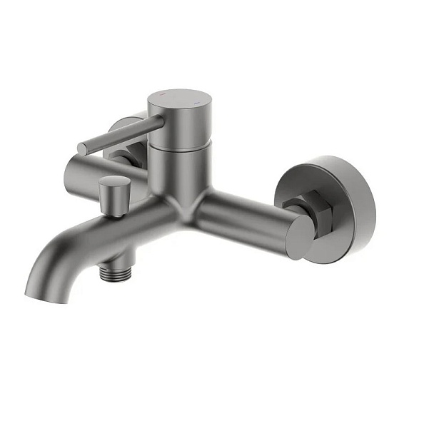 AQ1340BGM ЕВРОПА смеситель для ванны, шлиф. черный хром