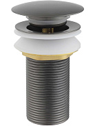 AQ6000BGM сливной набор для раковины Push-open без перелива, оружейная сталь