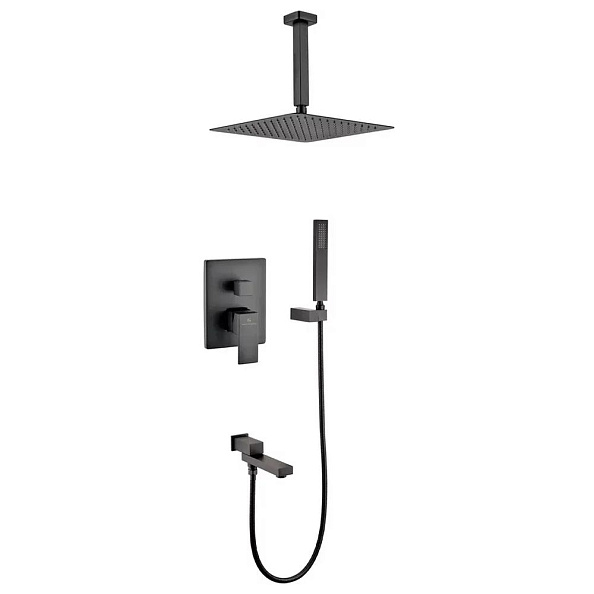 Душевая система встраиваемая Grocenberg GB5089BL-2, черный