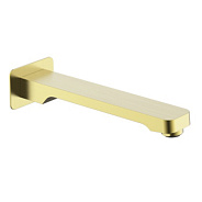 Излив монолитный Raglo R473.60.03 для ванны и душа 20 см латунь, сатин золотой