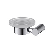 Мыльница IDDIS Дюна (Duna) матовое стекло, нержавеющая сталь, хром глянцевый (DUNSBG0i42)