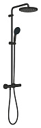 266702431 Tempesta System 250 Душевая система внешнего монтажа с термостатом и фильтром, матовый чёрный