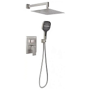 Душевая система встраиваемая (без излива) Hansberge H6070NK, никель