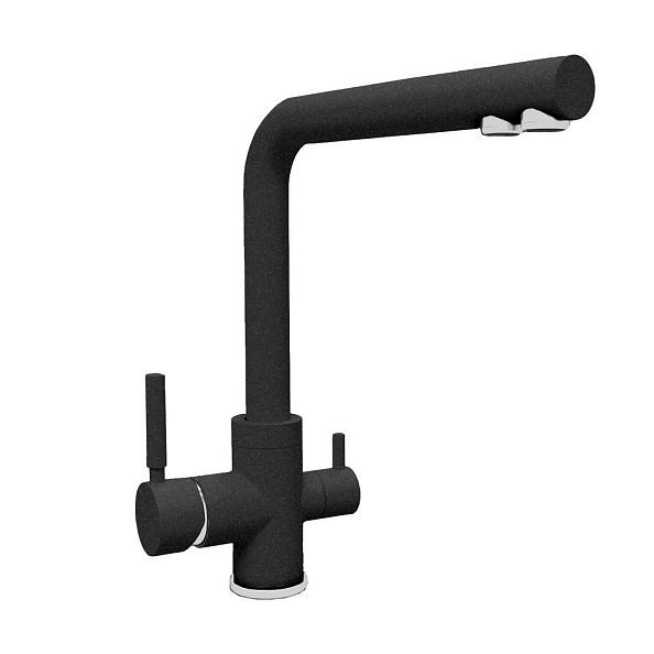 Смеситель для кухни с подключением фильтра Florentina АЛЬДО 333.40H.2123.102, черный