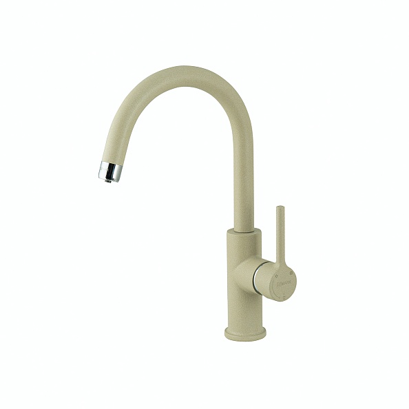 Смеситель для кухни Lemark COMFORT с подключением к фильтру питьевой воды, цвет: бежевый (LM3073PBG)