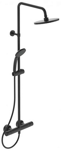 Термостатическая душевая система Ideal Standard CERATHERM T25, матовый черный A7545XG