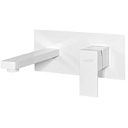 Смеситель для раковины встраиваемый Hansberge H688WW, белый